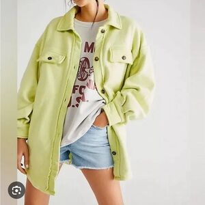 Free people ruby jacket lime xs